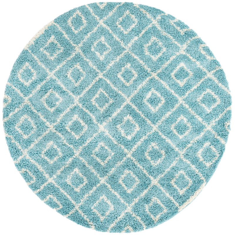 Assis Geometric Indoor Rug, Round 7'10"