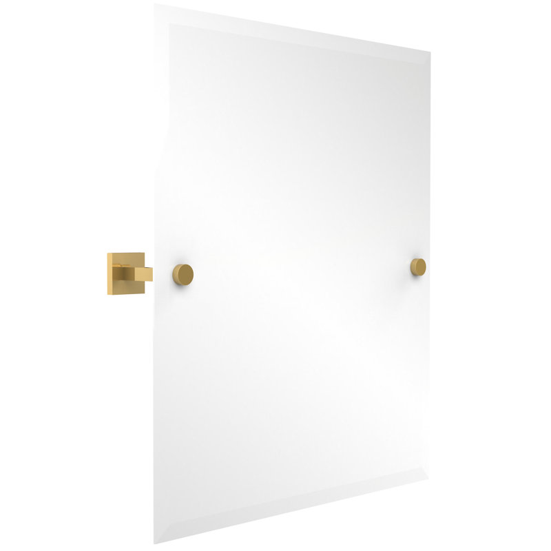 Haranu Wall Mirror with Shelves, Polished Brass