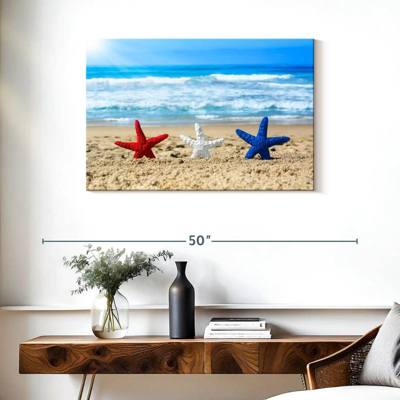 Beach patriotic starfish Aletra, H 24 po x l 36 po