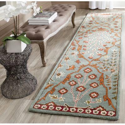 Tapis floral en laine Kouerga Wyndham