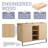48'' Double Bathroom Vanity Base Only