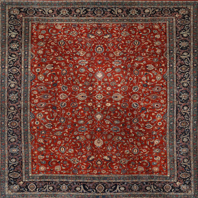 Tapis oriental rouge Selina