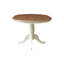 Table de salle à manger avec piédestal et à rallonge en bois massif Ingbert-106913255