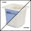 Couvercle froid 1,6 qt Contenant alimentaire rectangulaire en plastique