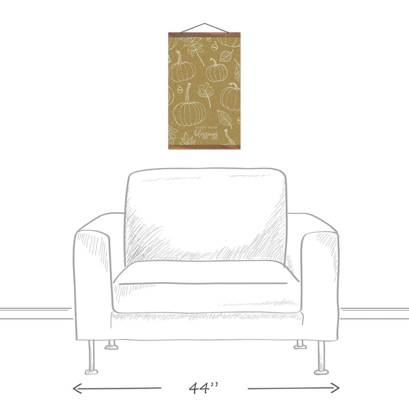 Toile murale citrouille, Jaune