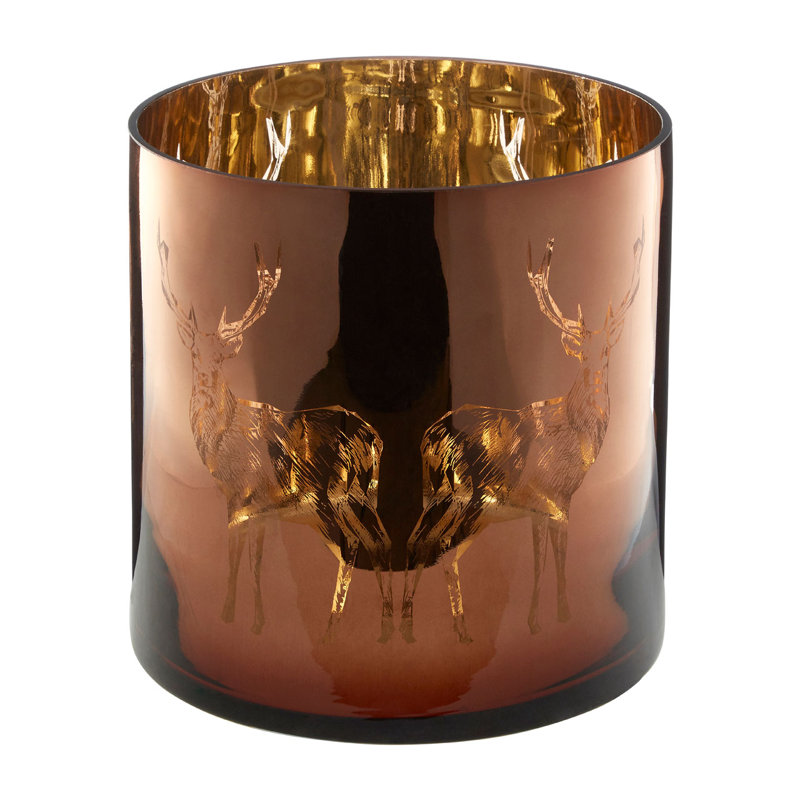 Glass Tabletop Hurricane, 29cm H x 29cm W x 29cm D
