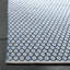Tapis bleu / ivoire en coton tissé à plat Modena-63696547