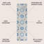 Tapis intérieur / extérieur bleu / gris Leto Medallion-126874105