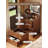 (Walnut) 3 In 1 Vanity Desk With Plip Top Mirror,Small Make Up Vanity Set With Visible Glass Desktop,Compact Makeup Vanity With 3 Drawers-705927878
