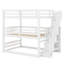 Lit superposé triple innovant avec rangement pour escalier intégré-1664274199