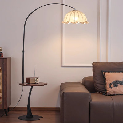 Lampadaires en noyer massif et fer sans forme