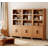 74" Tall Bookshelf With Door, Farmhouse Bookcase With Adjustable Shelf And Storage Cabinet, Library Wooden Bookshelf For Living Room, Office-2039086762-2043571412