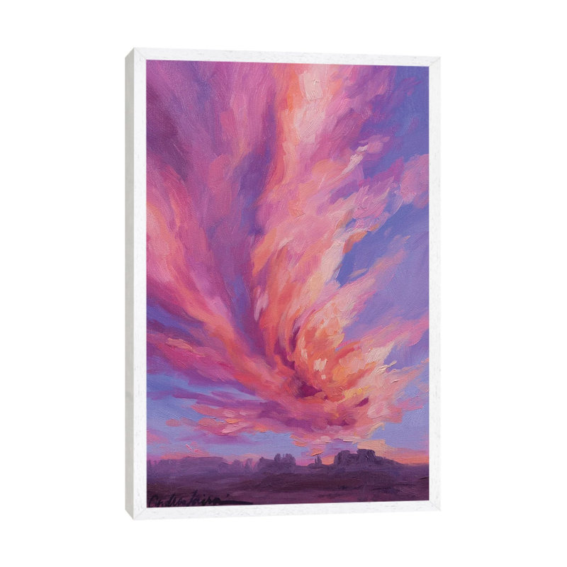 Magic In Monument Valley by Andrea Fairservice - Painting on Canvas, White Framed, 66.04 cm H x 45.72 cm W