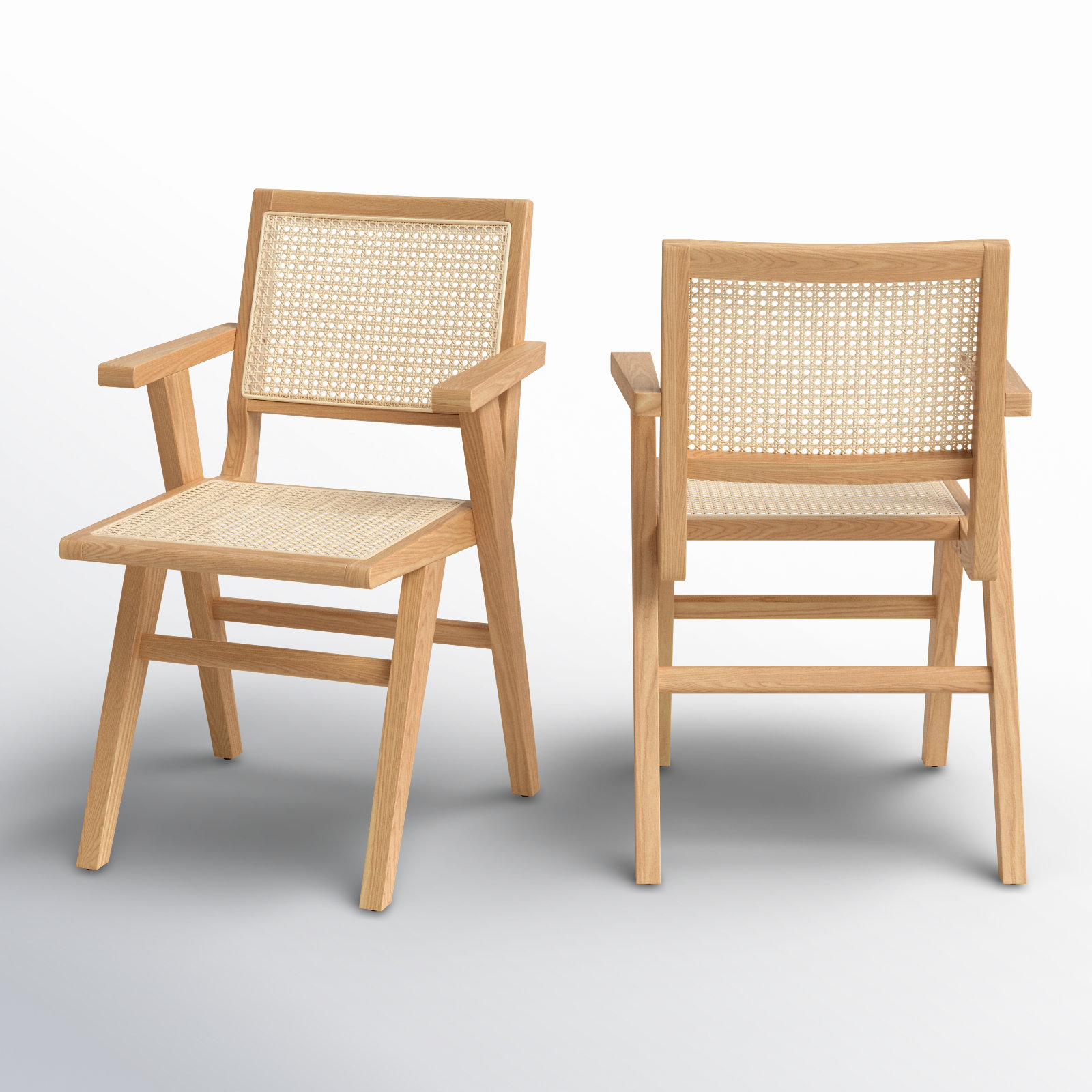 Atticus Dining Armchair, Natural