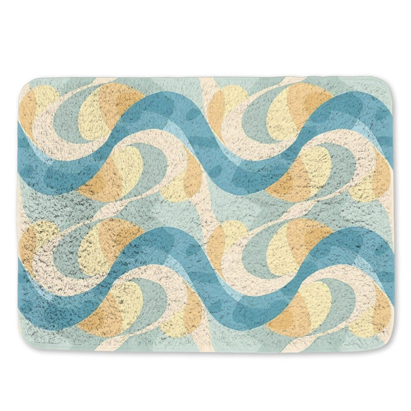 Kiniah Microfiber / Microsuede Bath Mat, Single - 24" L x 17" W