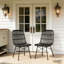 Chaise de patio grise