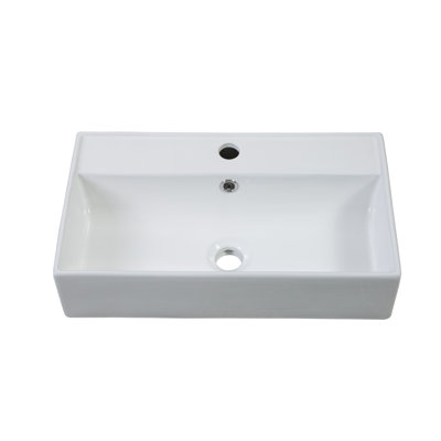 Lavabo 21,6 po seulement, lavabo 24V06-21, blanc brillant GF-24V06PB21-W1573P224469