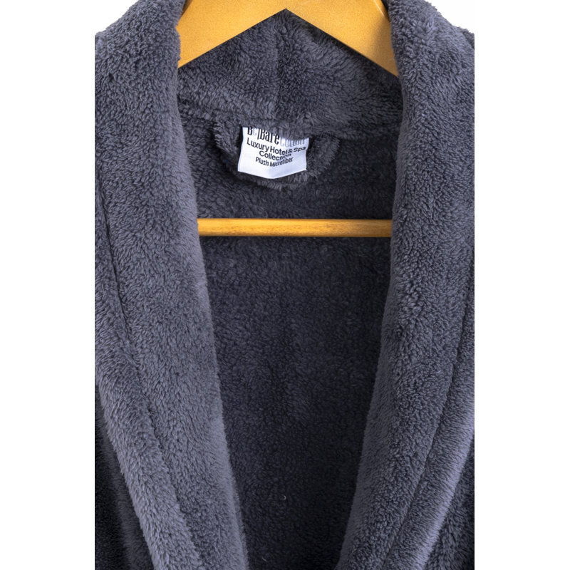 Peignoir en molleton pour enfants châle en molleton pour enfants, Enfants (7 à 8 ans) - Moyen, gris