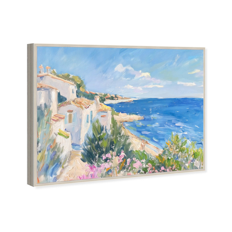 Henri Matisse Interpreted Town III Canvas Nautical & Beach Print by Oliver Gal, Black Frame, 20 x 16, 21"H x 25"W
