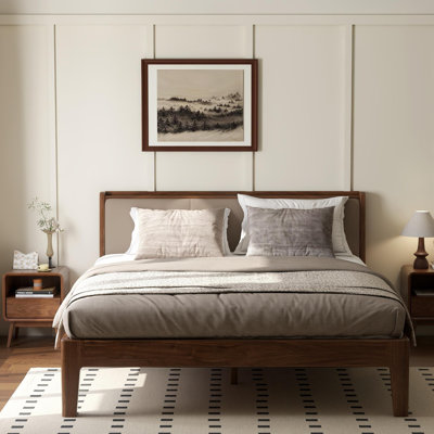 42 cm W Solid Wood Bedside Table