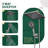 Adjustable 12" Rectangular High Pressure Dual Shower Head with 6-Spray Handheld Shower-112255222
