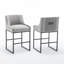 Tabouret de comptoir rembourré Maghull-593041269