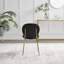 Evita Luxury Velvet and Metal Dining Chairs - Elegant Modern Mid Century Style-404395549