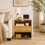 Table de chevet en rotin de style Mid-Century-1930582362