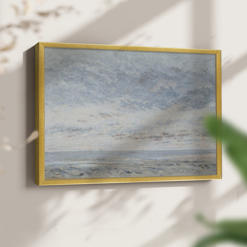 Paysages rétro - DCCLXVII - Reproduction encadrée - Restickable, H 22 po x l 28 po, Or