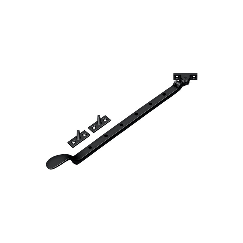 Colonial Casement Stay Adjuster, Black