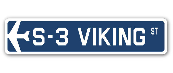 Plaque de rue S-3 Viking en plastique robuste 4 po x 18 po