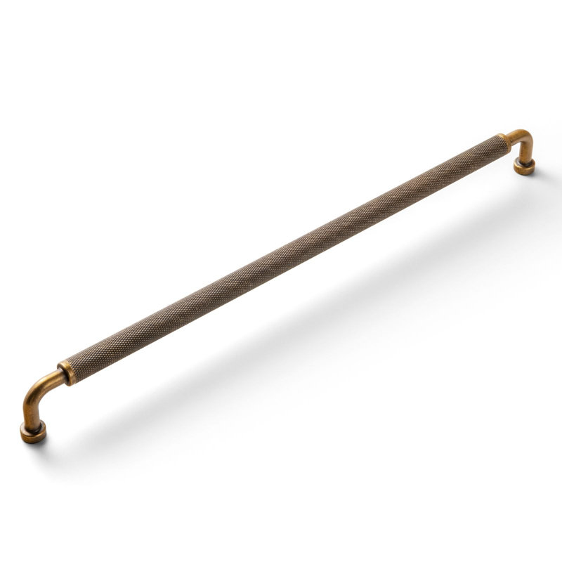 Poignée barre antidérapante en filet, Laiton antique, 12.6"