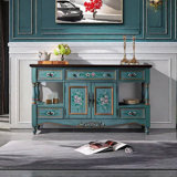 Five drawer painted multi-function accent chest