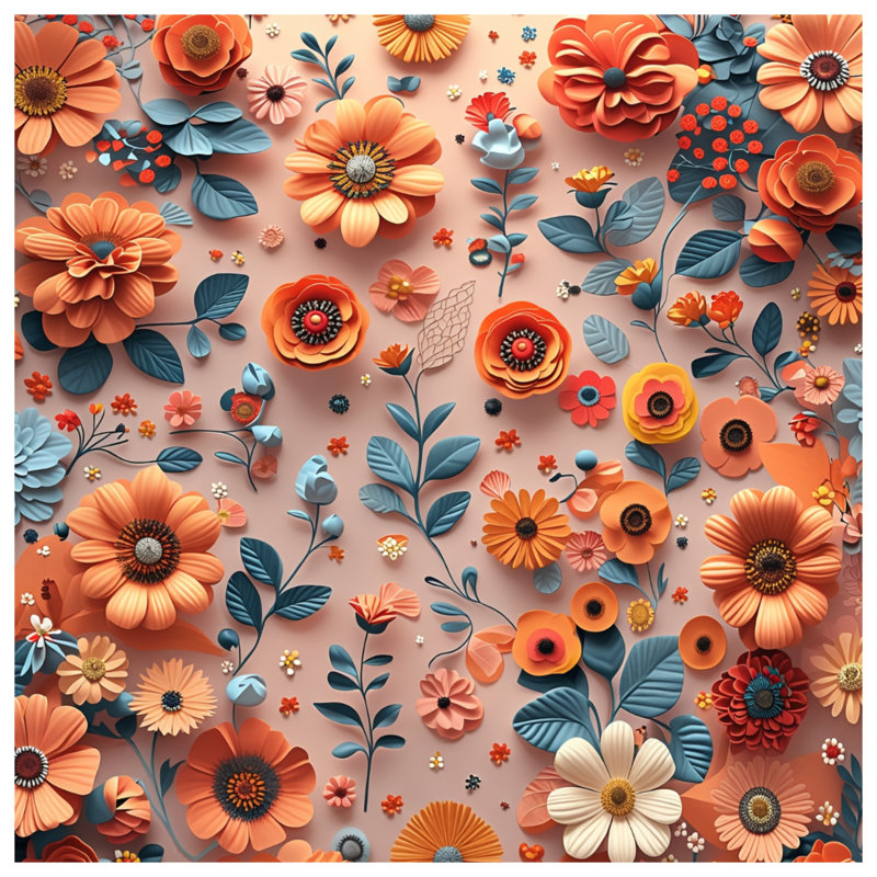 Coussin Floral Arrangement, 26 x 26 inches
