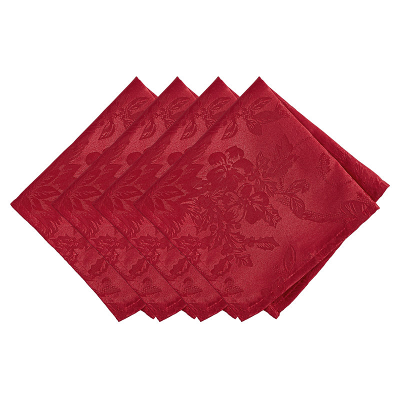 Tilghman Polyester Square Napkin, Red