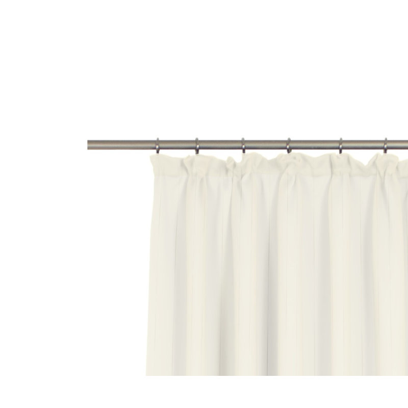 Kituku Semi Sheer Curtain Single Panel, 295cm H x 300cm W, Champagne