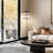 Ivo 65.2" Japandi-Inspired LED Floor Lamp With Oak Stem And Red Accent Shades