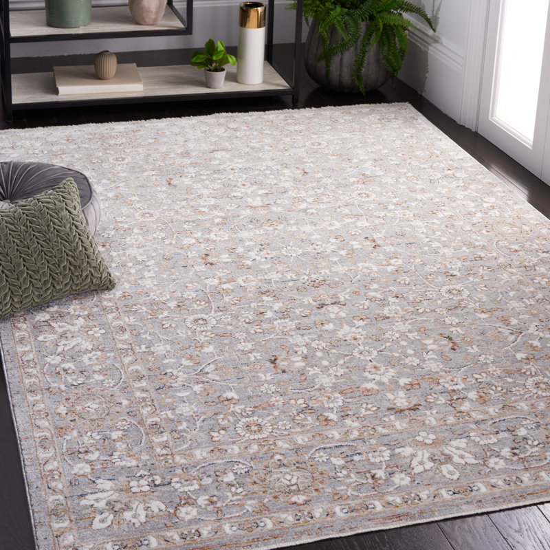 Rowan Ivory Grey / Sage Rug, Rectangle 5'3" x 7'6"