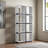 Blossom Metal Frame Bookshelf with 8 Cubic Shelves in White Finish, 71.03" H X 33.37" W X 11.89" D
