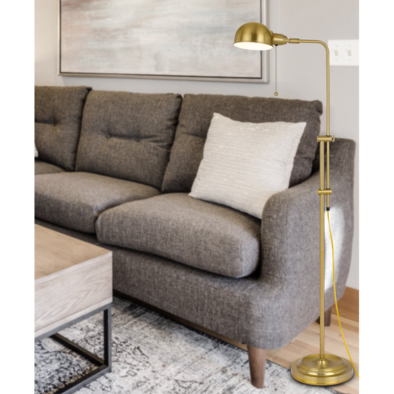 58'' Brass Task Floor Lamp
