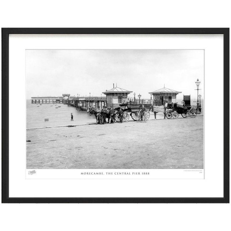 Morecambe, The Central Pier 1888 - Single Picture Frame Print, 60cm H x 80cm W x 2.3cm D