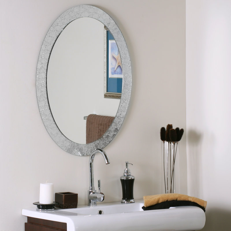 Miroir mural en cristal
