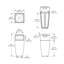 Kobi Manual Lift Outdoor Trash & Recycling Bin - 24 Gallons-95997068