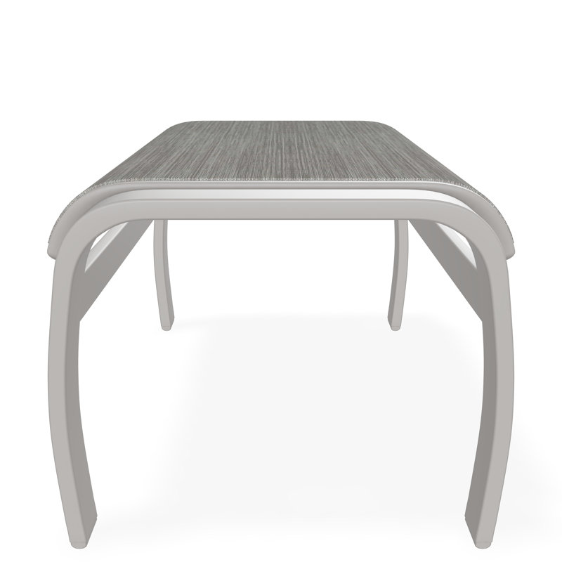 Belle Isle Sling Aluminum Frame Ottoman, Warm Gray, Brooks