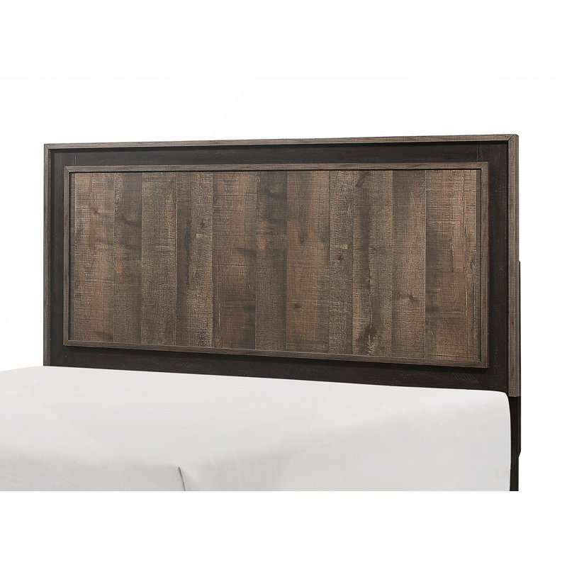 Lit 1Pc Meubles de chambre à coucher en bois Finition esthétique deux tons rustique