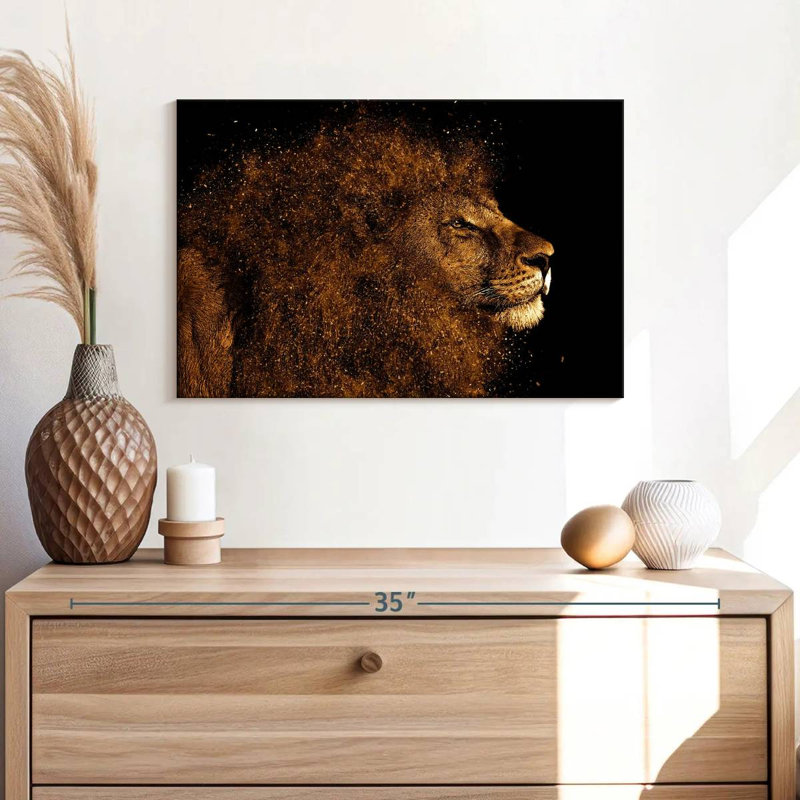 Brampt Marvelous Lion Head, 30" H x 45" W