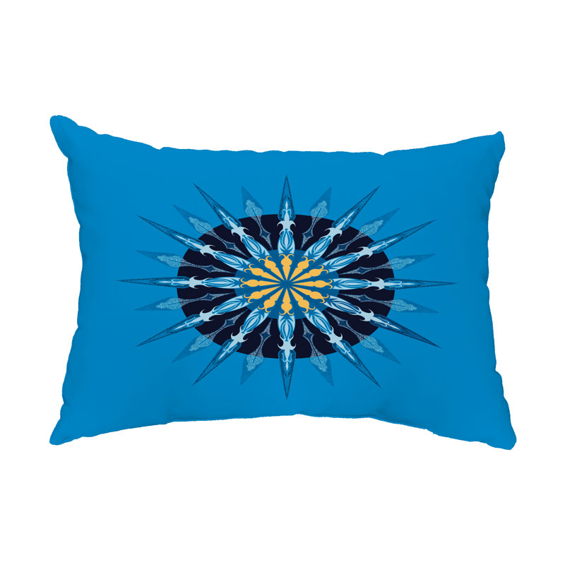  Housse et insert de coussin extérieur Sea Wheel, bleu