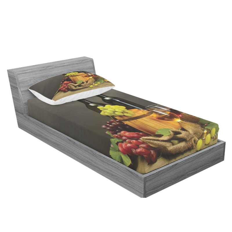 Microfiber Sheet Set, Twin Sheet Set with Fitted Sheet