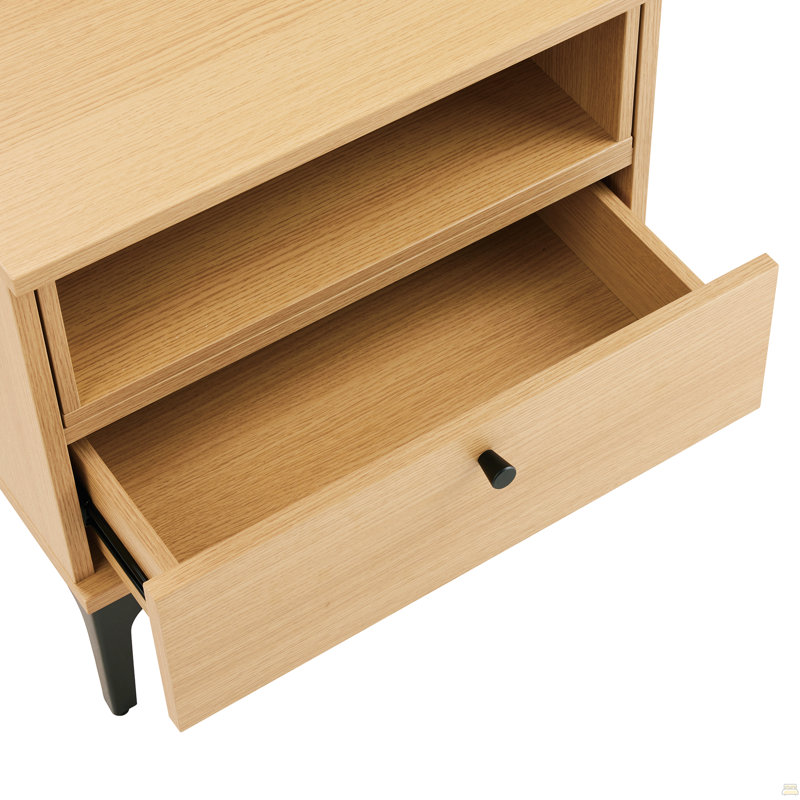 Table de chevet, Chêne clair