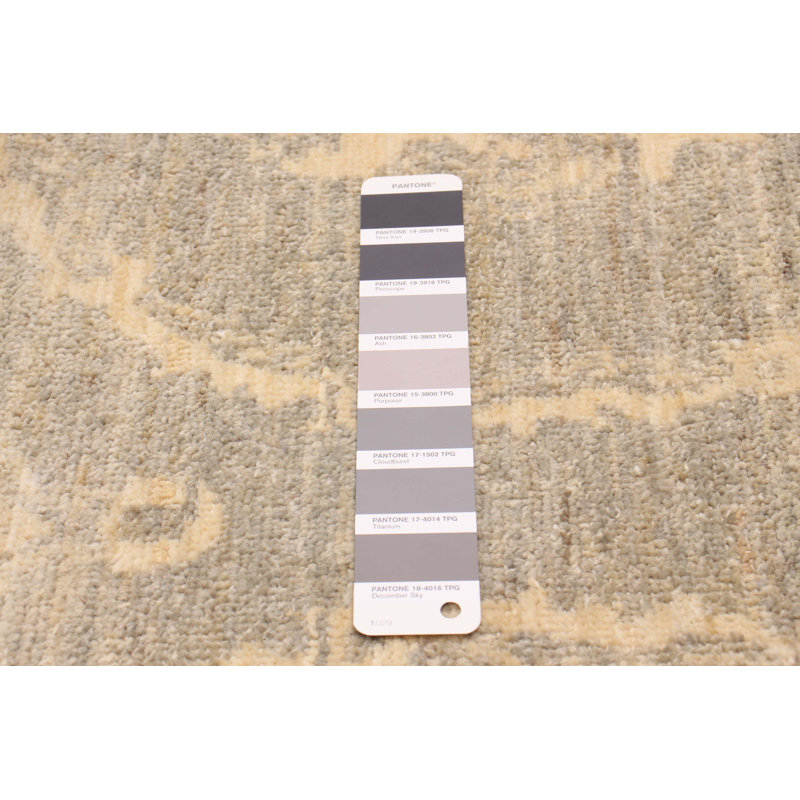 Tapis unique gris de 8 pi 11 po x 11 pi 10 po Oskar